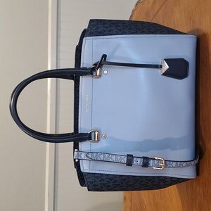 Michael Kors colorblock Benning bag Pastel Blue